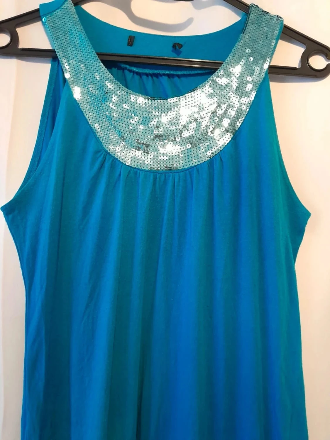 Vestido azul, Talla Única, con pedrería – photo 2